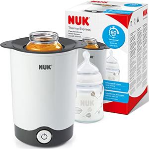 NUK Thermo Express scaldabiberon | Riscalda delicatamente cibi liquidi e pappe in 90 secondi | Spegnimento automatico | Cestello estraibile per una semplice rimozione | Spina europea a 2 poli