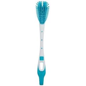 MAM Soft Brush Scovolino per Biberon, Ergonomico con Setole Ultramorbide, 0+ Mesi, Azzurro