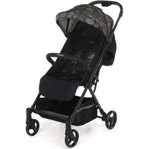 Foppapedretti Passeggino Compatto Voilà, per bambini 0-15 Kg (0-3 anni), Chiusura ad 1 mano, Self-Standing, Schienabile Regolabile, Trasportabile, Porta Oggetti, Telaio in Alluminio, Graffiti