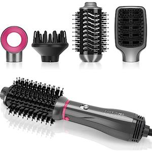 PARWIN PRO BEAUTY Set di spazzole ad aria calda 4 in 1 per asciugacapelli, PARWIN PRO BEAUTY Styler, spazzola per asciugacapelli, lisciare, volume e styling, cura degli ioni