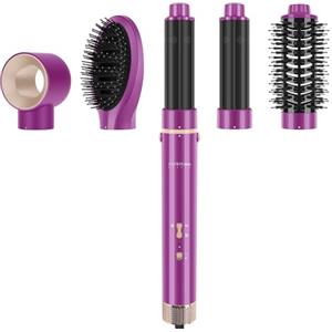 PARWIN PRO BEAUTY MaxAIR Styler, PARWIN PRO BEAUTY Set di spazzole per asciugacapelli ad aria calda, 5 in 1, ferro arricciacapelli, 5 accessori, asciugatura, levigatura, volume, riccioli, cura degli ioni, motore ad