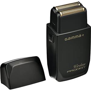 Gammapiù GAMMAPIU' PRODIGY Wireless Rasoio Elettrico barba, Rasoio Professionale Lama Forged con lamine in Gold Titanium, Motore Professionale Turbo Velocità 9.000 rpm, Rasoio Senza fili,Ricarica rapida