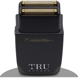 TRU BARBER - Rasoio Elettrico a Lamina Evolution 9.000 rpm, Titanium Foil, Rasoio Professionale da Barbiere e Parrucchiere, per Barba e Capelli, Shaver Foil