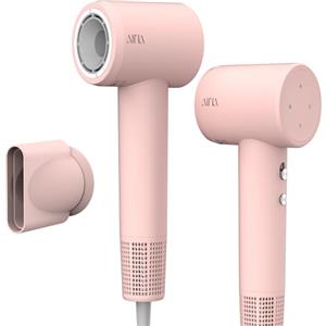 AINA phon capelli,asciugacapelli professionale per donne con capelli spessi 4C - Motore senza spazzole 110,000RPM, Attacchi magnetici diffusore viaggiare leggeri(Rosa baby)