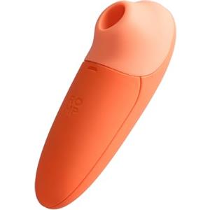 ROMP Switch X Succhia Clitoride - Stimolatore Clitorideo con 6 livelli di intensità - Compatto e Antischizzo - Sex Toy ricaricabile per adulti e coppie - Giocattolo Sessuale per capezzoli - arancione