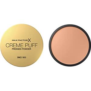 Max Factor Creme Puff Cipria Compatta, Finish Opaco e Texture Leggera, Adatta a Tutti i Tipi di Pelle, 053 Tempting Touch, 14 g