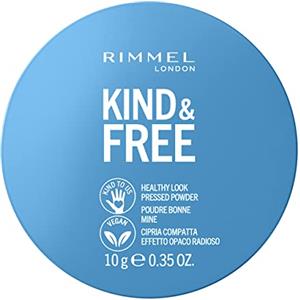 Rimmel London, Cipria Compatta Idratante KIND & FREE, con Aloe Vera e Tapioca, senza Talco, Cruelty-Free e Vegano, Tonalità 40 Tan, 10 g