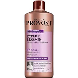 Franck Provost, Expert Lissage, Shampoo Professionale Per Capelli Mossi, Effetto Idratante, Con Glierina Vegetale, 500 ml