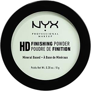 NYX Professional Makeup High Definition Finishing Powder, Cipria compatta, Finish matte, Riduce le zone lucide, Tonalità: Mint Green