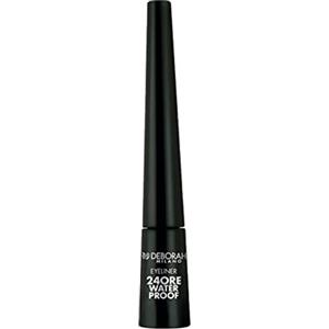 Deborah Milano - Eyeliner 24 Ore Waterproof a Lunga Tenuta e No Transfer, Dona un Finish Brillante e Ultra-Precisione agli Occhi, Nero, 2.9 gr, Pastello