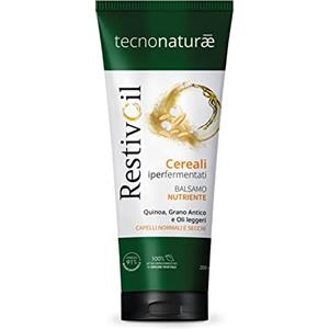 RestivOil Tecnonaturae Balsamo Nutriente Capelli Normali Secchi Cereali Iperfermentati Oli Leggeri Biodegradabile 200ml