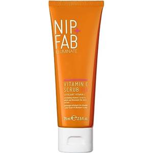 NIP & FAB Nip+Fab Nip + Fab Vitamin C Fix, Scrub Viso con Vitamina C, Olio di Cocco, Semi di Caffè, Scrub Viso Detergente, Pelle Luminosa, Rughe Levigate, 75 ml