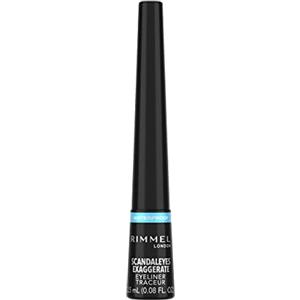 Rimmel London Rimmel - Eyeliner Waterproof Exaggerate Liquid - Eyeliner ultra definizione Liquido a Lunga Durata - Black