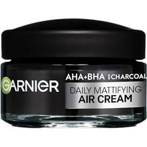 Garnier Crema Opacizzante 3-in-1, Per Pelli Grasse e Con Imperfezioni, Idratazione e Controllo del Sebo, Arricchita con AHA, BHA e Carbone, Pure Active Air Cream, 50 ml