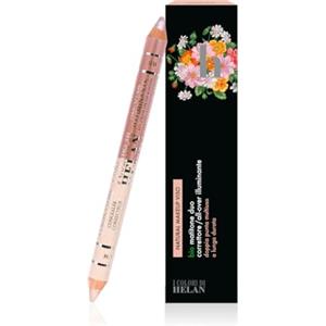 Helan I Colori di Helan - Bio Matitone 2in1 Pink Gold, Correttore Imperfezioni + Illuminante Viso Make Up Naturale, Matita Doppia Punta Morbida Nutriente con Vitamina E, Trucchi Makeup Lunga Durata