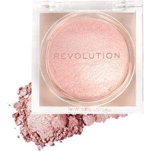 MAKEUP REVOLUTION LONDON Makeup Revolution Beam Bright Highlighter - Formula da Polvere a Liquido per un Eclat su Tutto il Viso, 5 Incantevoli Tonalità: Pink Seduction