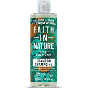 Faith in Nature Shampoo Naturale al Cocco, Idratante, Vegano e Non Testato su Animali, Senza SLS e Parabeni, Capelli Normali o Secchi, 400 ml