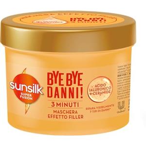 Sunsilk Maschera Bye Bye Danni, Maschera Capelli Danneggiati e Spenti, Ripara da 7 Tipi di Danni ai Capelli, Formula Super Fusion con un mix di Acido Ialuronico e Ceramide, 440 ml