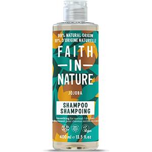 Faith in Nature Shampoo Naturale alla Jojoba, Lisciante, Vegano e Non Testato su Animali, Senza SLS e Parabeni, Capelli Normali o Secchi, 400 ml