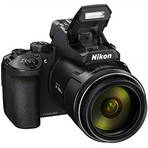 Nikon Coolpix P950 Fotocamera Digitale, Sensore CMOS 16,79 MP, Zoom ottico 83X, filmati 4K, LCD a angolazione variabile, mirino elettronico OLED, WiFi, Bluetooth, Nero [Nital Card: 4 Anni di Garanzia]