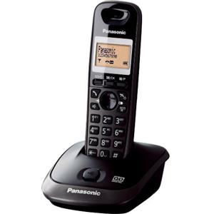 Panasonic KX-TG2521JTT Telefono Cordless Digitale (DECT) Quality Premium, Segreteria Telefonica, Schermo Monocromatico Retroilluminato, Vivavoce, Modalità Eco, Antracite Metal