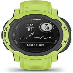 Garmin Instinct 2, Smartwatch, 45mm, Rugged design, Autonomia 28 giorni, +30 app multisport, GPS, Cardio, SpO2, Activity Tracker 24/7, Connect IQ (Electric Lime)