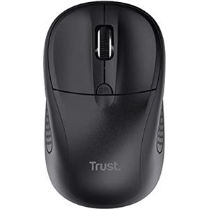 Trust Primo Mouse Bluetooth, Mouse Wireless per Laptop, 1000-1600 DPI, per Mano Sinistra e Destra, Batterie Incluse, Mouse Senza Fili Compatto per PC, Computer, Mac, Android - Nero
