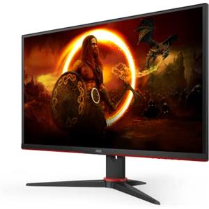 AOC Gaming Q27G2E - Monitor da 27 Pollici QHD Monitor, 155 Hz, 1 ms MPRT, FreeSync Premium (2560 x 1440, HDMI, DisplayPort) Nero/Rosso