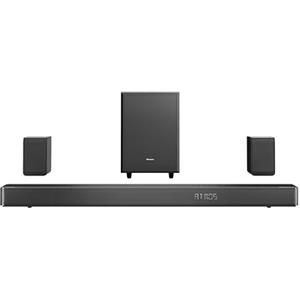 Hisense AX5125H Soundbar 5.1.2, 500W, 2 altoparlanti posteriore 2 altoparlanti upfiring 1Subwoofer Esterno wireless, Dolby Atmos e DTS:X, Bluetooth, HDMI, USB, Ingresso Audio Ottico