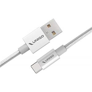 UNIQO Cavo USB 2.0 - Type-C antigroviglio in nylon per ricarica e trasferimento dati, lunghezza 1 m, compatibile con iPhone 15, Samsung, Oppo, Huawei, Honor, Xiaomi