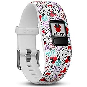 Garmin Vivofit Jr2 Disney Minnie Mouse, 6+ anni, Bianco