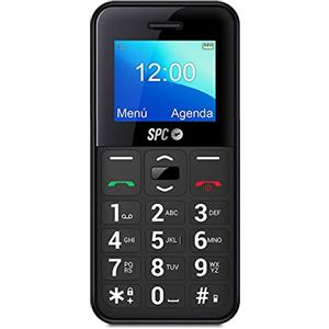 SPC Fortune 2 Pocket Edition - Telefono Cellulare GSM per Anziani con Tasti e Numeri Grandi, Pulsante SOS, Volume Alto, Campanello Intelligente e Configurazione Remota, Nero