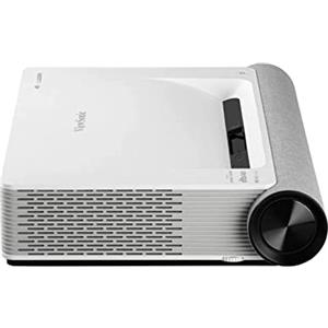 Viewsonic X2000L-4K Proiettore Laser a Ultra Corta Distanza (4K, 2000 ANSI Lumens, 2X HDMI, USB, 2X altoparlanti da 10 Watt + 2X altoparlanti da 25 Watt, Ricezione Internet 5G) Bianco