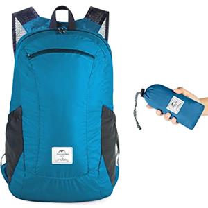 Naturehike 18L Zaino Ultraleggero, Impermeabile, Resistente, Maneggevole, Pieghevole in Tessuto di Nylon 30D, Perfetto per Escursioni, Campeggio, Outdoor, Viaggi, Arrampicata (Blu)