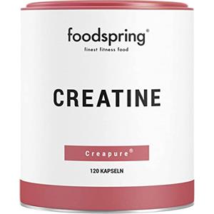 foodspring Creatina (Capsula), creatina monoidrato pura per la crescita muscolare, la forza e la resistenza, Made in Germany