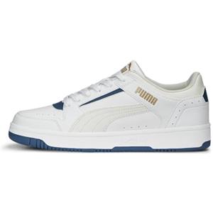 PUMA Rebound Joy Low, Scarpe da Ginnastica Uomo, Bianca Vapor Grigio Deep Dive Oro, 40 EU