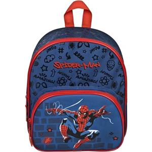 Undercover - Zaino per bambini Spider Man - con tasca frontale - per la scuola materna, il tempo libero e i viaggi - resistente e pratico - per bambini dai 4 anni in su