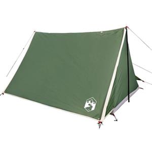 vidaXL Tenda da Campeggio per 2 Persone Verde Impermeabile