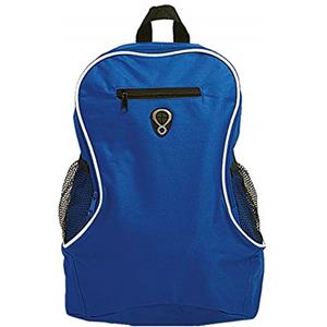 Babloo Zaino Backpack con Tasca Frontale con Foro Auricolari (Blu Royal)