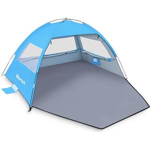Gorich Tenda da Spiaggia per 4-5 Persone, Tenda da Spiaggia con Protezione Solare UPF 50+, Leggera e Facile da Montare, Tenda da Campeggio per Famiglia, Spiaggia, Pesca all'Aperto