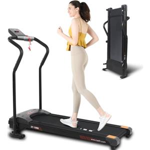 ISE Tapis Roulant Elettrico Pieghevole Salvaspazio, Motore 750W, Tapis Roulant Pieghevole con Schermo LCD per Velocità, Tempo, Distanza e Calorie, Walking Pad Ideale per Casa/Ufficio