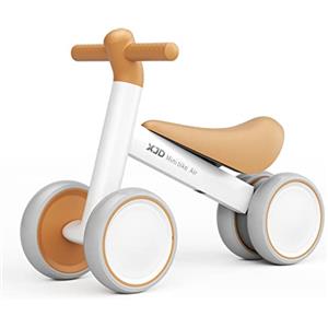 XJD bici da corsa da 1 anno giocattolo bici da corsa per 10-24 mesi bambino apprendimento bici mini con 4 ruote Toddler bici senza pedali prima bici da corsa per il regalo (Marrone, 10-24 mesi)
