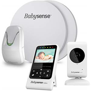 BabySense Monitoraggio video e movimento respiratorio del bambino - Modelli: 7 + V24R- Pacchetto bundle - 2 in 1