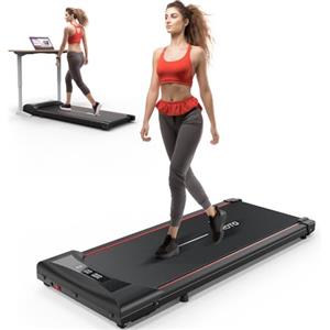 JOROTO Tapis Roulant Elettrico Pieghevol, Tappetino da passeggio da 2.25 HP sotto la scrivania, Tapis roulant portatile con display per ufficio domestico, Camminata Captical da 265 lb/120 kg (JW20)