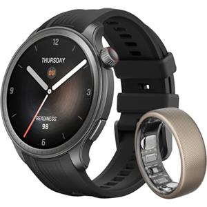 Amazfit Helio Ring Balance Smart Watch, NFC, AI Fitness Coach Tracker del sonno e della salute con misurazione della composizione corporea, Display AMOLED da 1,5