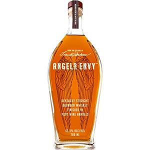 ANGEL'S ENVY ANGEL'S ENVY Kentucky Straight Bourbon Whisky affinato in botti di Porto, Note di vaniglia e noci tostate, Vol. 43,3%, 70 cl / 700 ml