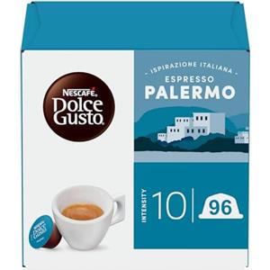 NESCAFÉ DOLCE GUSTO NESCAFÉ DOLCE GUSTO Espresso Palermo Caffè, 6 Confezioni da 16 capsule (96 Capsule Compatibili Nescafé Dolce Gusto)