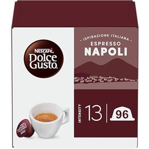 NESCAFÉ DOLCE GUSTO NESCAFÉ DOLCE GUSTO Espresso Napoli Caffè, 6 Confezioni da 16 capsule (96 Capsule Compatibili Nescafé Dolce Gusto)