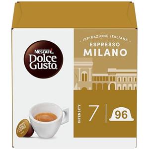 NESCAFÉ DOLCE GUSTO NESCAFÉ DOLCE GUSTO Espresso Milano Caffè, 6 Confezioni da 16 capsule (96 Capsule Compatibili Nescafé Dolce Gusto)