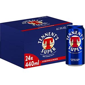 Tennent's Tennent's Super Birra Lattina, Pacco da 24 x 44 cl